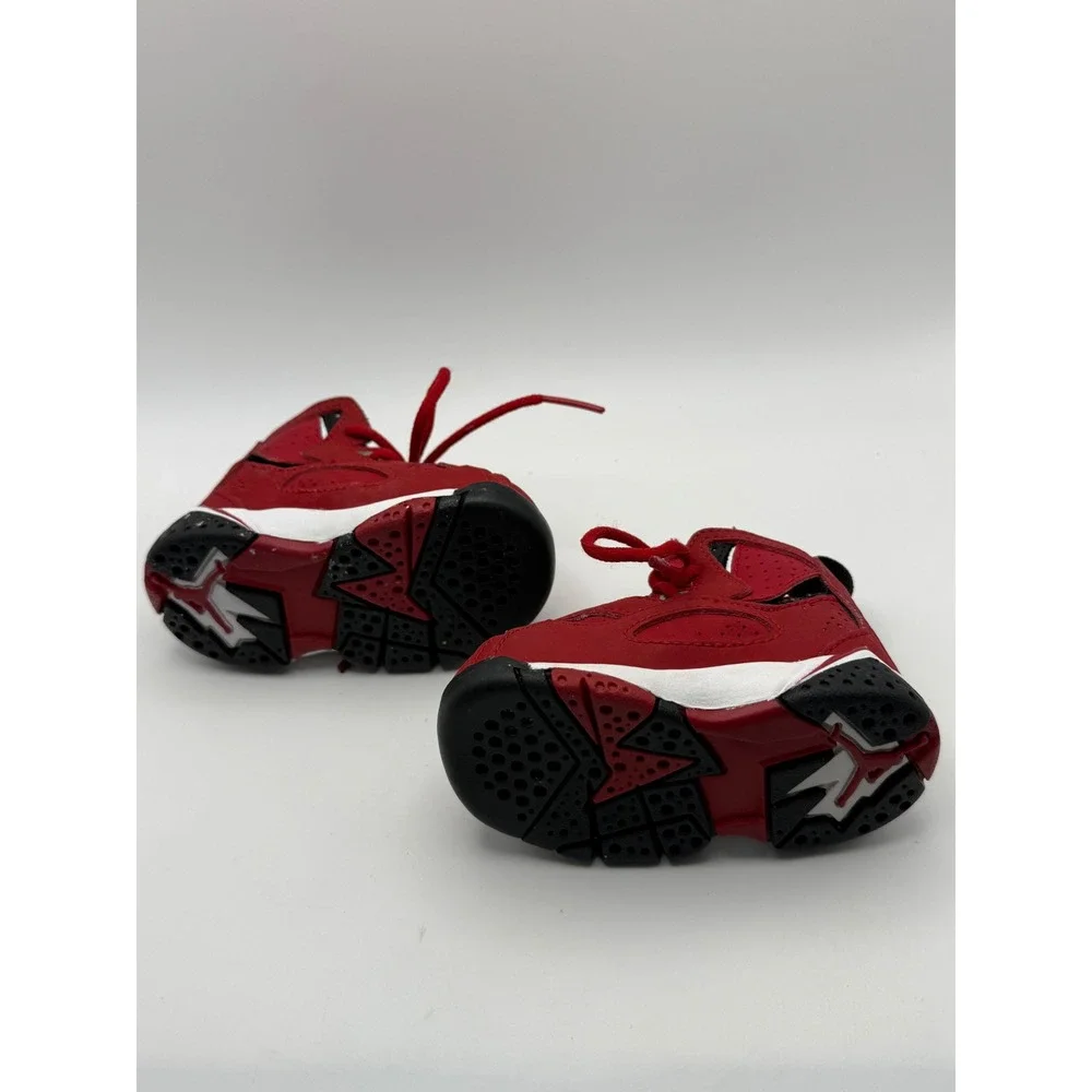 Nike Jordan 7 Retro TD Gym Red Black White Toddler Sneakers 343796-607 Size 3C